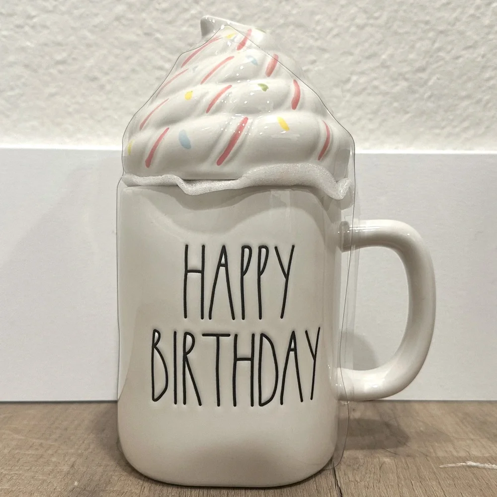 Rae Dunn Happy Birthday‎ Mug.  Rare.